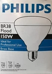 Philips 150-WATT Long-life 130-VOLT Clear Reflector Flood Light 150BR38/5FL. Fixed Price $13.49.
