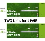 Two Piece Set 5189728 Utilitech 35 Ppf 400-700 Nm 2-BLADE Led Grow Light. Fixed Price $66.00.