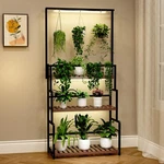 Nedechom Hanging Plant Stand With Grow Light, 3 Tier Metal For Indoo. Fixed Price $104.98.