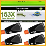 Greencycle 153X Black Toner Reload Kit For Hp Laserjet Tank 1504 2504DW Mfp. Fixed Price $74.70.