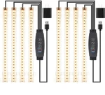 Rwntao Inches Led Plant Growing Light 4 Head 2 Pack, White. Fixed Price $37.35.