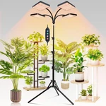 100W 4-HEAD Grow Light With Stand & Timer For Indoor Plants, Full Spectrum. Fixed Price $166.99.