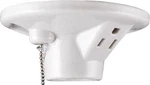 Ultrapro Porcelain Light Socket With Outlet And Pull Chain Fixture,. Fixed Price $19.99.