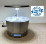 ** Works Great! Aerogarden Harvest Elite 360 Garden, Stainless Steel 100693-BSS. Fixed Price $75.00.