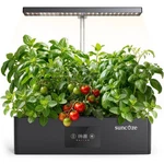 Suncoze Hydroponics Growing System Kit With 24W Dimmable Light, 12 Pods .... Fixed Price $87.04.