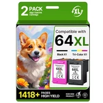 64XL Ink Cartridges Combo Pack Replacement For Hp Works Envy Pho. Fixed Price $58.17.