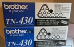 (2) Genuine Factory Sealed Brother TN430 Black Toner Cartridges. Fixed Price $40.00.