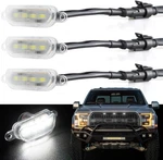 Boigoo Front Grilles Marker Lights 3PCS 4LED Compatible White - Lens. Fixed Price $35.97.