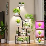 Softeen Plant Stand Indoor With 4 Grow Lights & 3 Colors, 8 Tiered Corner Black. Fixed Price $89.48.