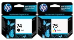 Genuine New Hp 74/75 (CB335WN/CB337WN) Ink Cartridge 2-PACK. Fixed Price $21.99.