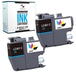 Compatible 2PK Cmyi LC401XL Cyan Ink Cartridge Fits Brother Dcp J1050DW J1800DW. Fixed Price $18.79.