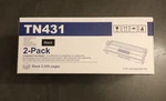 TN431 Black Toner Cartridge 2- Pack Molimer High Yield New. Fixed Price $24.00.
