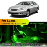 16 Ultra Green Led Lights Interior Package For 2002 - 2006 Lexus ES300 ES330. Fixed Price $16.90.