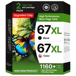 67XL Ink Cartridges Compatible For Hp High Yield. Fixed Price $56.27.