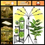Full Spectrum Grow Lights For Indoor Plants, 540 Leds, Adjustable Stand, Tim. Fixed Price $115.99.