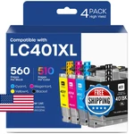 Ink Cartridges Compatible Replacement For Brother LC-40. Fixed Price $37.80.