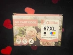 Oillike 67XL Black & Tricolor Multipack Ink Exp 6-27 Hp Printer Nip. Fixed Price $21.99.