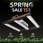 Spider Farmer Led Grow Light SE1500 150W High Efficacy Full Spectrum. Fixed Price $139.99.