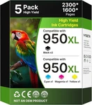 5-PACK 950XL And 951XL Ink Cartridges Combo Replacement For Hp 8600 8610. Fixed Price $16.99.