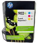 New Genuine Hp 902XL Cyan Magenta Yellow 3PK Ink Cartridges. Fixed Price $29.99.