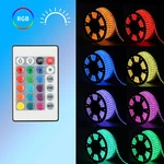 Ainfox 100FT Led Strip Lights, SMD5050 Waterproof 16 Colors Changing -remote. Fixed Price $39.99.