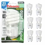 6PACK 100WATT Equivalent Spiral Light Bulb 23W White Energysaving Fluorescent. Fixed Price $26.60.