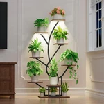 Evawoo Plant Stand With Grow Lights - 8 Tiered Corner Shelf Indoor,. Fixed Price $92.97.
