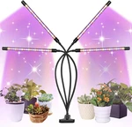 Led Grow Lights, 4 Heads Red Blue White Full Spectrum Plants With Clamp. Fixed Price $26.61.