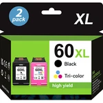 60XL Ink Cartridges For Hp Photosmart C4680 D110A C4795 Deskjet D2680 F4280. Fixed Price $16.25.