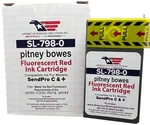 Pb SL-798-0 Replacement Red Fluorescent Ink Cartridge For Models: Sendpro C200,. Fixed Price $47.46.