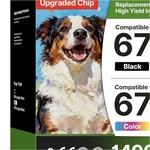 Acaves 67XL High Yield Compatible Ink Cartridge For Hp Black & Color. Fixed Price $22.49.