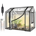 Bstrip Indoor Greenhouse With Grow Light, Mini Eva Tent Pe Base Mat, Ventil. Fixed Price $83.32.