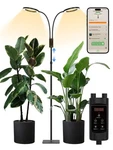Glowrium Smart Grow Lights For Indoor Plants, Full Spectrum 48W, Black. Fixed Price $124.89.