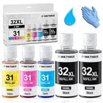 Inkthrix 31 32XL Bottle Set Compatible For Hp Smart Tank 7602 6001 5101 651. Fixed Price $57.04.