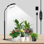 Grow Lights For Indoor Plants, 6000K White Led Full Spectrum Gooseneck Lam. Fixed Price $46.41.