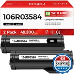 Xerox Versalink B400 B405 2-PACK Black Toner Cartridge 106R03584 Compatible With. Fixed Price $50.20.