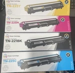 Compatible Brother Printer Ink New Sealed 4 Pack Toner Set Ld TN-221 TN-225. Fixed Price $44.00.