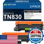 Greencycle TN830 Toner Cartridge 2-PACK Compatible Replacement For Brother. Fixed Price $95.32.