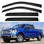 Cxdar Window Rain Guards 2009-2014 Ford F150 Supercrew, Dark Smoke Tinted. Fixed Price $53.66.