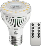 Sansi Dimmable Grow Light Bulb, Full Spectrum With Remote Ppfd 53, White. Fixed Price $32.45.