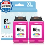 Penguin Color Ink Cartridges Replacement For Printer HP65XL. Fixed Price $48.02.