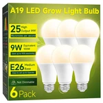 Unilampro A19 Full Spectrum 9W Led Grow Light Bulbs For Indoor Plants (6-PACK). Fixed Price $30.38.