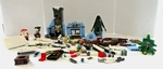 Lego Santa's Visit Winter Village Collection 10293, Partial Set, Light Brick. Fixed Price $50.00.