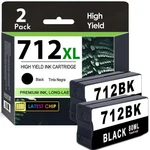 712XL Black Ink Cartridge 2-PACK(3ED71A) For Hp Designjet T650 T630 T230 .... Fixed Price $97.53.