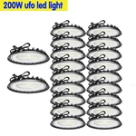 Pack 200W Ufo Led High Bay Commercial Industrial Warehouse Shop Lights. Fixed Price $360.00.