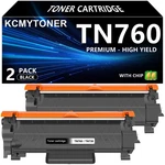 Kcmytoner TN760 Cartridge Replacement Compatible For TN-760 TN-730 TN730 H. Fixed Price $45.59.