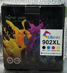 Ubinki 902XL Black, Cyan, Magenta, Yellow For Hp Office Jet Pro. Fixed Price $12.00.