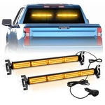 Lrter 2X 17.7 Traffic Advisor Strobe Light Bar Amber Emergency #04. Fixed Price $47.16.