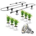 Sansi Led Grow Light Full Spectrum 72W (12W X6) Hanging Indoor Outdoor 22FT Cord. Fixed Price $65.24.
