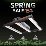Spider Farmer G1500 Led Grow Light Dimmable Full Spectrum Cost Effective 150W. Fixed Price $119.99.
